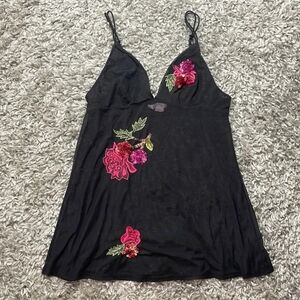 Victoria's Secret Sequined Black Lingerie Top